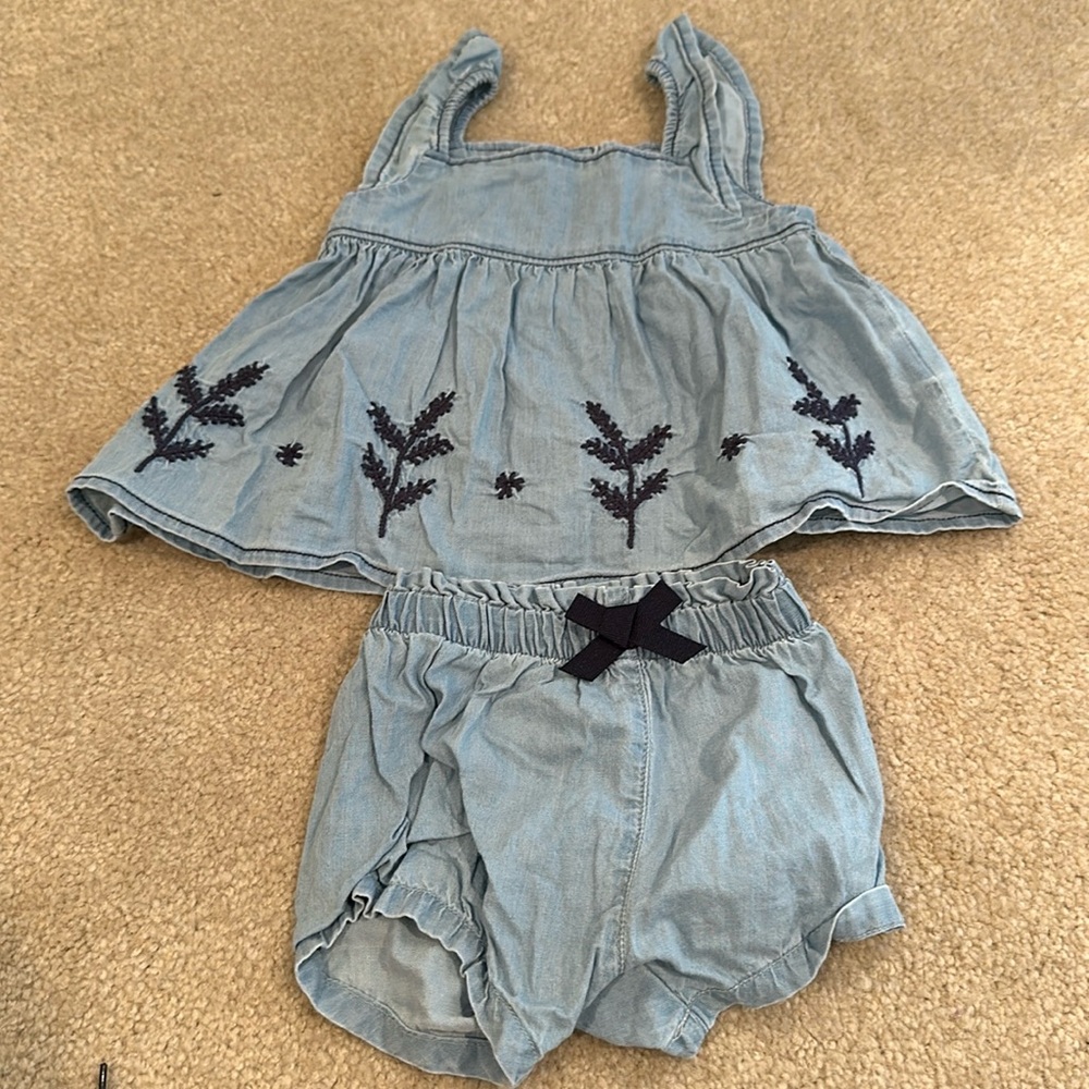 Hatley chambray set